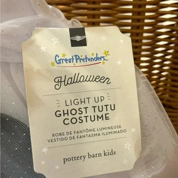 Halloween Girls Light-Up Ghost Tutu Dress Costume-NWT-Size 7/8-Pottery Barn Kids - Picture 7 of 9